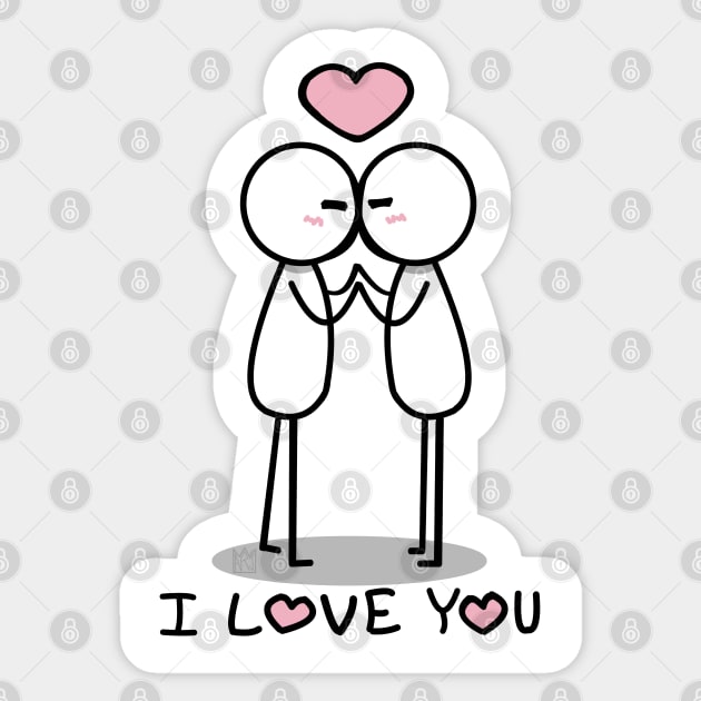 I Love You Sticker by Prin Aylan